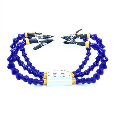 Padok satu asztali bilincs rugalmas karral alumínium ötvözet bilincs Forrasztott vas tartó Nyomtatott áramköri lap hegesztés javítása