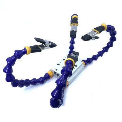 Padok satu asztali bilincs rugalmas karral alumínium ötvözet bilincs Forrasztott vas tartó Nyomtatott áramköri lap hegesztés javítása