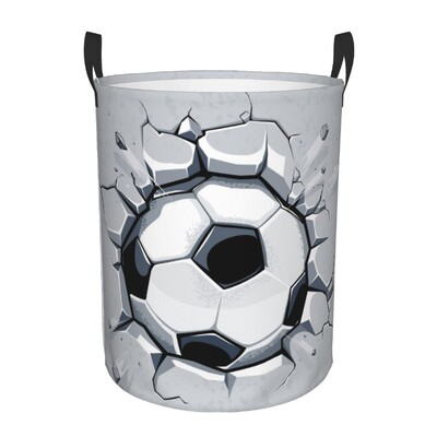 Coș de rufe murdare Minge de fotbal care sparge peretele pliabil pentru depozitare găleată de îmbrăcăminte Coș de jucării Organizator impermeabil pentru acasă