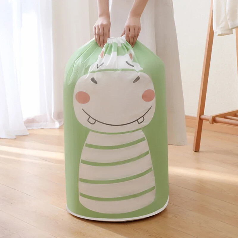 Rajzfilm szennyestáska Háztartási paplan Ruhák Tárolótáska Húzózsinór Ruhák Takaró Babajátékok Kosár Utazási Paplan tárolótáskák