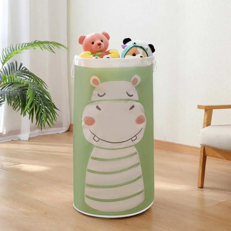 Rajzfilm szennyestáska Háztartási paplan Ruhák Tárolótáska Húzózsinór Ruhák Takaró Babajátékok Kosár Utazási Paplan tárolótáskák