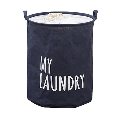 Kupaonska košara za rublje Lanena pamuk Sklopiva korpa za rublje Vodootporna odjeća Igračke Organizator Kućna košara velikog kapaciteta za pohranu