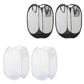 2 buc. Organizatoare pliante de coș de rufe Coșuri de rufe de uz casnic Coșuri de rufe multifuncționale din nailon pentru depozitare pentru rufe