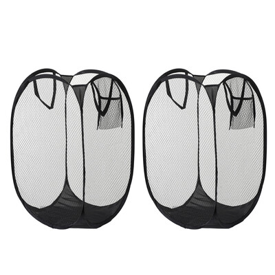 2 buc. Organizatoare pliante de coș de rufe Coșuri de rufe de uz casnic Coșuri de rufe multifuncționale din nailon pentru depozitare pentru rufe