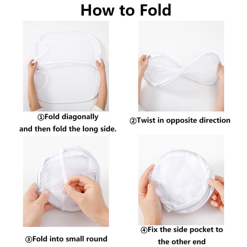 2 buc. Organizatoare pliante de coș de rufe Coșuri de rufe de uz casnic Coșuri de rufe multifuncționale din nailon pentru depozitare pentru rufe