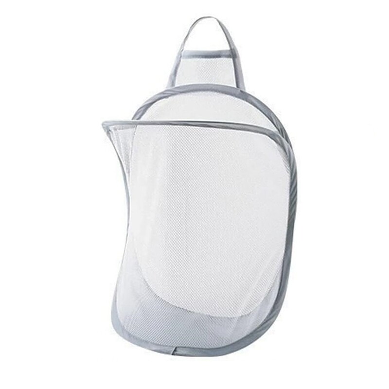 Hálós összecsukható kis fali szennyeskosarak, akasztós mosodai akadály, szállodai, egyetemi kollégiumi használatra