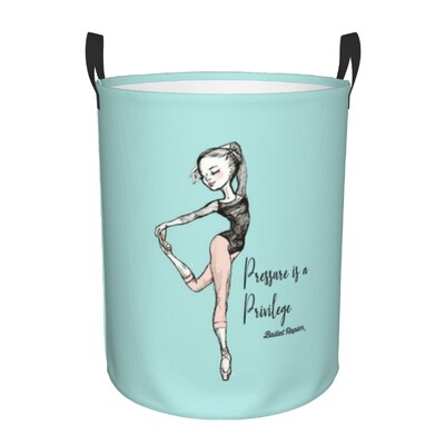 Plešuća silueta Balerina Korpa za rublje Velika košara za pohranu Baletna plesačica Organizator igračaka za dječju sobu