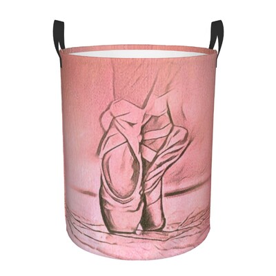 Plešuća silueta Balerina Korpa za rublje Velika košara za pohranu Baletna plesačica Organizator igračaka za dječju sobu