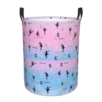 Plešuća silueta Balerina Korpa za rublje Velika košara za pohranu Baletna plesačica Organizator igračaka za dječju sobu