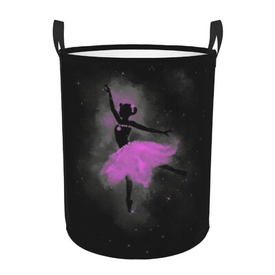 Plešuća silueta Balerina Korpa za rublje Velika košara za pohranu Baletna plesačica Organizator igračaka za dječju sobu