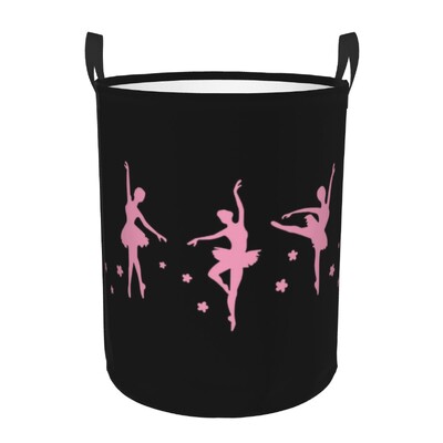 Plešuća silueta Balerina Korpa za rublje Velika košara za pohranu Baletna plesačica Organizator igračaka za dječju sobu