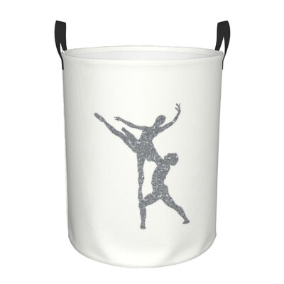 Plešuća silueta Balerina Korpa za rublje Velika košara za pohranu Baletna plesačica Organizator igračaka za dječju sobu