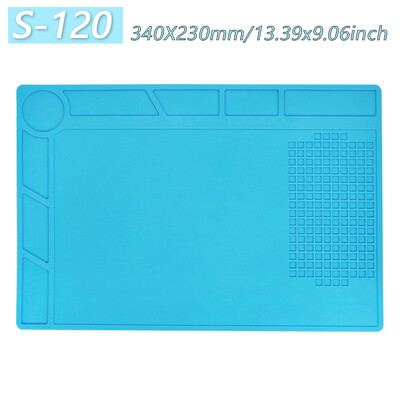 Magnetinis kilimėlis silikoninis darbo kilimėlis litavimo stotelės kilimėlis, atsparus karščiui 932°F antistatinis elektroninio telefono nešiojamojo kompiuterio laikrodžio remontui
