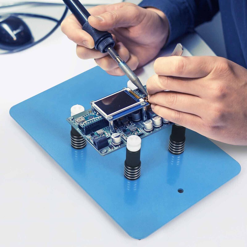 NEWACALOX magnetinio pagrindo PCB grandinės plokštės laikiklis litavimo pagalbinės rankos elektroninėms plokštėms taisyti išlitavimas.