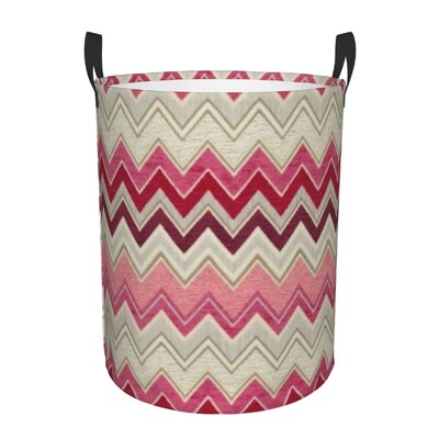 Individualizuotas Zig Zag Daugiaspalvis skalbinių krepšelis Sulankstomas kamufliažinis šiuolaikiškas rūbų laikiklis kūdikiams vaikams žaislų laikymo krepšys