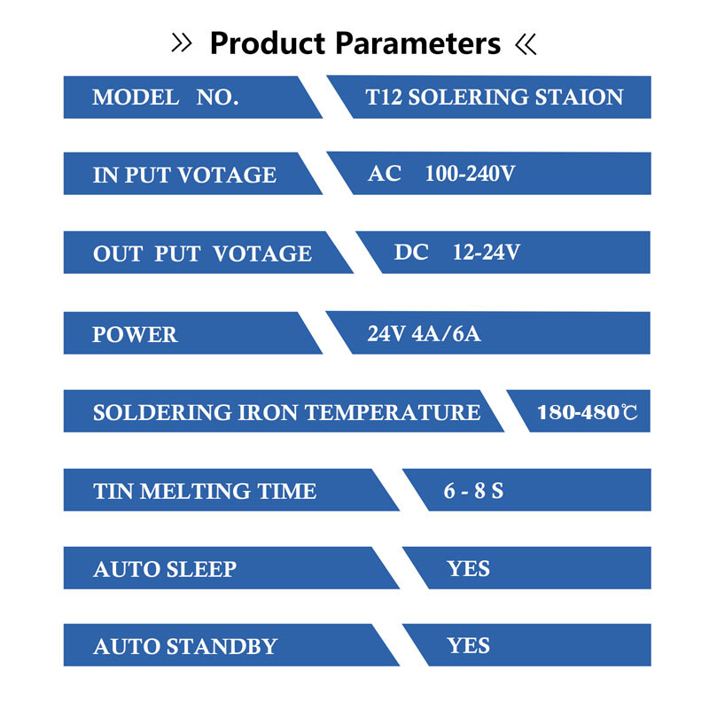 T12 jootejaam LCD digitaalne temperatuuri reguleerimine jootekolb, kaasaskantav koduelektroonika parandustööriist, toide puudub