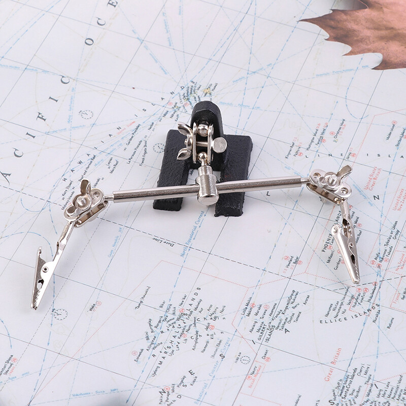 1vnt 60 mm trečiosios rankos lituoklio stovas didinamasis stiklas elektrinis lygintuvas remonto plokštės spaustukas pagalbinis rankų spaustuko įrankis