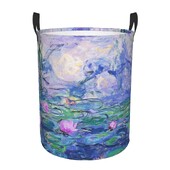 Claude Monet Lekná Kôš na bielizeň Veľký úložný kôš Záhradné obrazy Detský organizér na hračky do škôlky