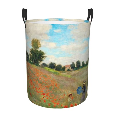 Claude Monet Lekná Kôš na bielizeň Veľký úložný kôš Záhradné obrazy Detský organizér na hračky do škôlky