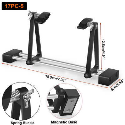 NEWACALOX kilnojamas PCB spaustukas 360° pasukamas grandinės plokštės laikiklis Magnetinis pagrindas Trečiasis pagalbinis rankų tvirtinimo elementas litavimo suvirinimo įrankis