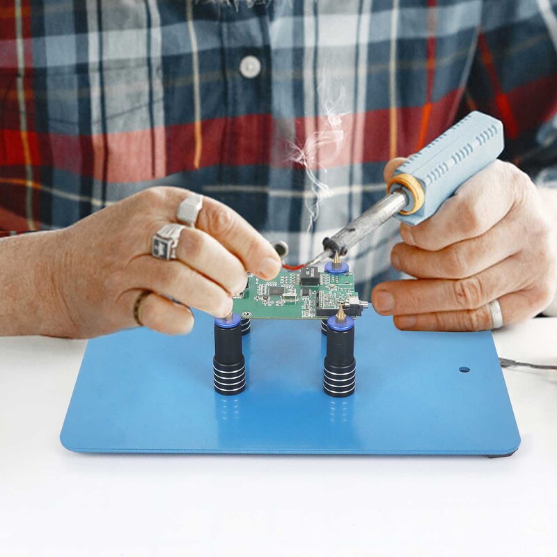 Toolour 4 PCB ramsčių grandinės plokštės laikiklis Magnetinė pagalbinė ranka su reguliuojamu diapazonu 0-10 mm litavimo pagalbinės rankos remontui