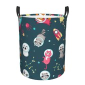 Sklopiva košara za rublje za prljavu odjeću Slatki astronauti Panda Rakun Mačka Lisica U svemiru Košara za pohranu Dječji organizator za bebe