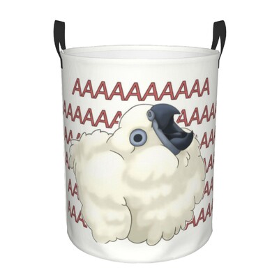 Coș de rufe personalizat, drăguț, papagali tropicali, păsări, coș de rufe cu capacitate pliabilă, coș de depozitare pentru îmbrăcăminte, Cockatiel Macaw Papagal, coș pentru copii