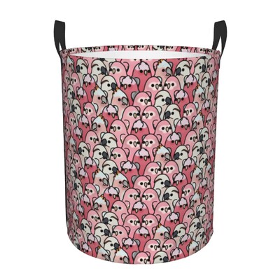 Pritaikytas per daug paukščių arų būrio raštų skalbinių krepšelis, sulankstomas rūbų užsegimas darželio vaikams žaislų laikymo krepšys