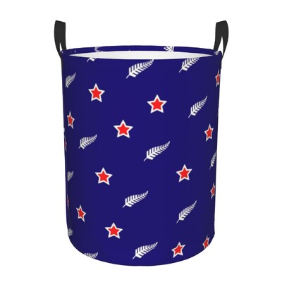 Maori Kowhaiwhai Pattern Кошница за пране Сгъваема Нова Зеландия Koru Tribal Art Clothes Hamper for Baby Детски играчки Чанта за съхранение