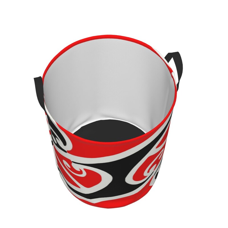 Maori Kowhaiwhai Pattern Кошница за пране Сгъваема Нова Зеландия Koru Tribal Art Clothes Hamper for Baby Детски играчки Чанта за съхранение