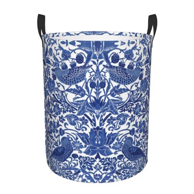 Individualizuotos Golden Pagoda Chinoiserie skalbinių krepšelis Vintažinio rytietiško gluosnio rašto drabužių užsegimas darželio vaikams žaislų laikymo dėžė