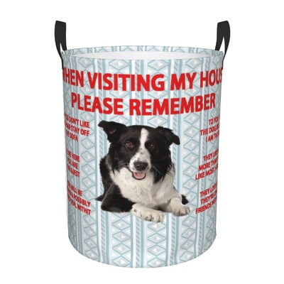 Žvilgčiojantis šuo Džeko Raselio terjeras Skalbinių kliūtis Didelis sandėliavimo krepšelis Naminiai gyvūnai Vaikai Darželio Žaislų Organizatorius