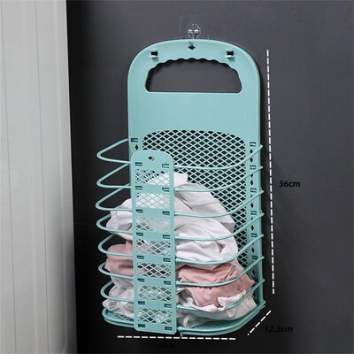 Összehajtható szennyeskosár-rendező Piszkos ruhakosár Tárolókosár Összehajtható Extra nagy kapacitású WC Nedves és Száraz Piszkos