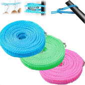 2 Roll Portable Clotheslines 3/5/M Αντιανεμικά Nylon Clothes Line Rope Fence-type Clothesline Drying Quilt Rope Rope Clothesline Outdoor