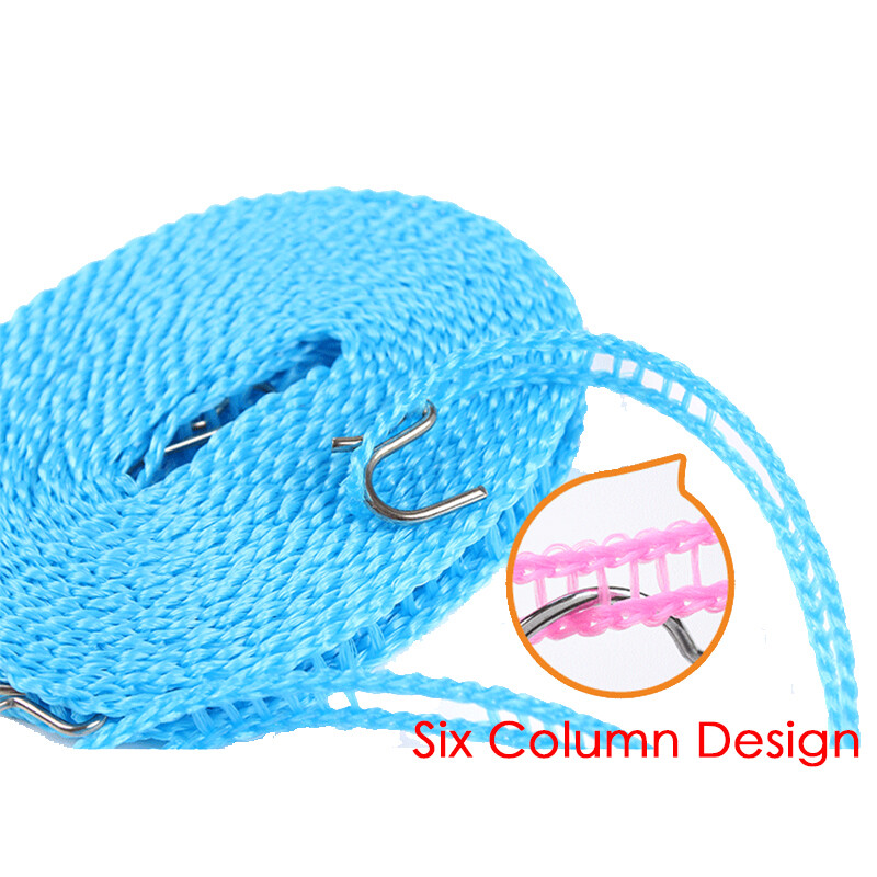 10m/8m/5m/3m csúszásmentes szélálló akasztó kültéri ruhakötél Utazás behúzható kötél mosókötél kemping szárító zsinórok otthoni kütyü