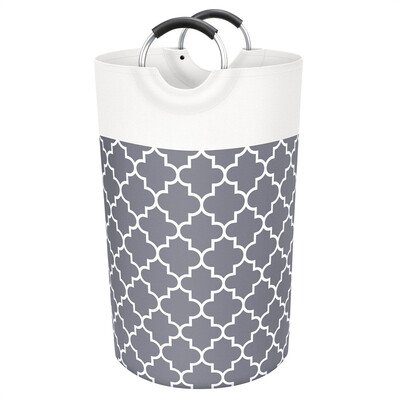 Nagy szennyeskosár Mosodai táska Mosótáska Ruhatáska Összecsukható fogantyúkkal Vízálló utazási fürdőszobai tároló