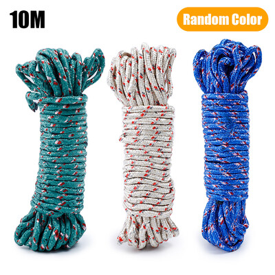 10 m Nylon kötél Többfunkciós ruhavonalak vállfák Mosózsinór Ruhakötél kerti kemping szabadtéri hinta utazási kellékek