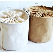 1PC Памучно бельо Кошница за мръсно пране Сгъваема кофа за съхранение Домашна голяма кошница