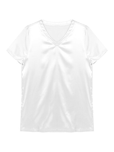 #M-XXL Ανδρικό σατέν Sleep T-shirt με κοντό μανίκι Φαρδιά πιτζάμες μονόχρωμα σαλονάκια Sleepwear Soft Nightwear