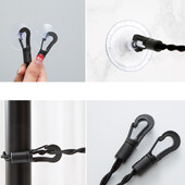 Kültéri ruhakötél kiváló minőségű hordozható, csúszásmentes, szélálló ruhakötél kerítés típusú tapadókorongos szárító paplan kötél