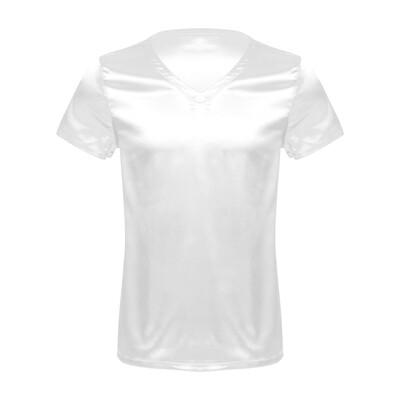 Vyriški satininiai miegui skirti apkarpyti viršutiniai marškinėliai naktiniai vienspalviai naktiniai marškinėliai naktiniai drabužiai miegui Vyriški pižamos poilsio drabužių viršutiniai drabužiai