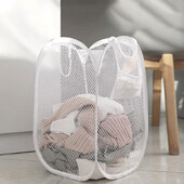 Didelės talpos skalbinių krepšelis, sulankstomas tinklelis nešvarių drabužių laikymo maišeliai, skirti vonios kambariui miegamojo buitinių žaislų drabužių tvarkyklė