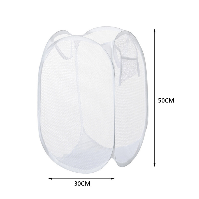 Didelės talpos skalbinių krepšelis, sulankstomas tinklelis nešvarių drabužių laikymo maišeliai, skirti vonios kambariui miegamojo buitinių žaislų drabužių tvarkyklė