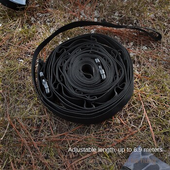 19 Ring Въже за къмпинг Пътуване вкъщи Временно въже за дрехи Палатка за съхранение на открито Въже за дрехи Каишка