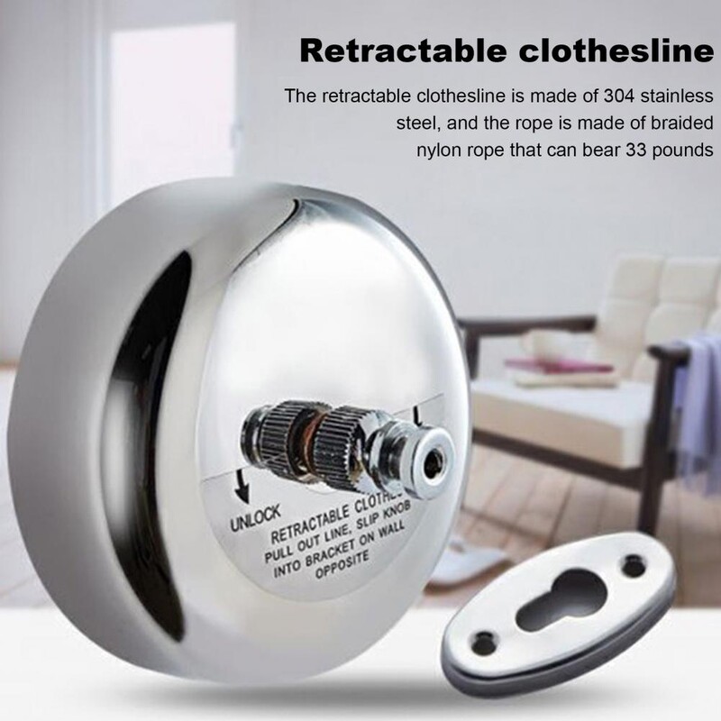 Sndă de rufe retractabilă Sndă de rufe de camping Sndă de rufe telescopică reglabilă pentru utilizare în interior și exterior Rezistență pentru umed