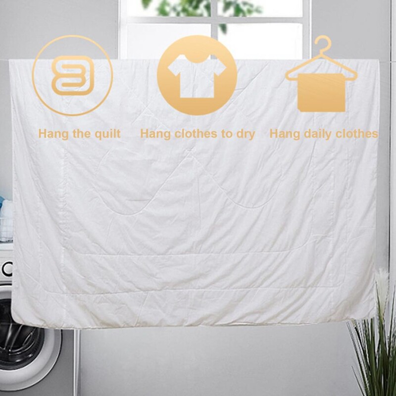 Sndă de rufe retractabilă Sndă de rufe de camping Sndă de rufe telescopică reglabilă pentru utilizare în interior și exterior Rezistență pentru umed