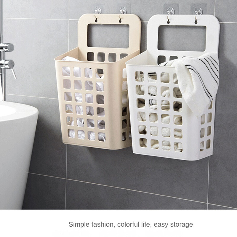 Sulankstomas nešvarių drabužių krepšelis Nešiojamas sulankstomas, ilgaamžis, taupantis vietą Lengvai montuojamas Sulankstomas sieninis skalbinių krepšelis