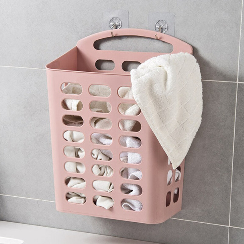 Sulankstomas nešvarių drabužių krepšelis Nešiojamas sulankstomas, ilgaamžis, taupantis vietą Lengvai montuojamas Sulankstomas sieninis skalbinių krepšelis