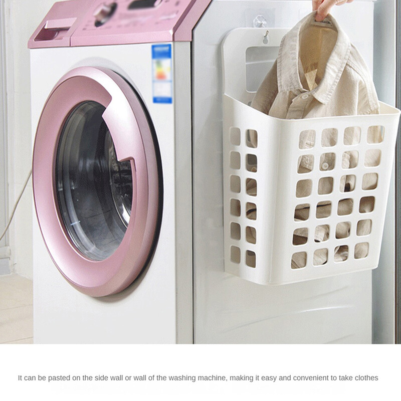 Sulankstomas nešvarių drabužių krepšelis Nešiojamas sulankstomas, ilgaamžis, taupantis vietą Lengvai montuojamas Sulankstomas sieninis skalbinių krepšelis
