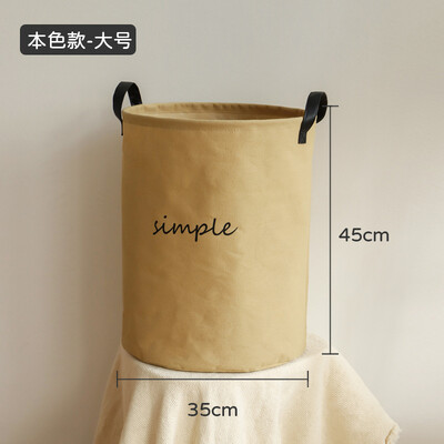 Medvilninio lino audinio laikymo krepšelis Nešiojamas buitinis skalbinių krepšelis Vonios kambario laikymo kibiras Sulankstomas vaikiškas žaislų laikymo krepšys
